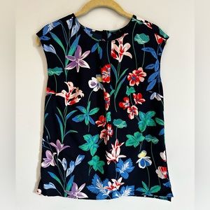 Talbots Floral Sleeveless Blouse